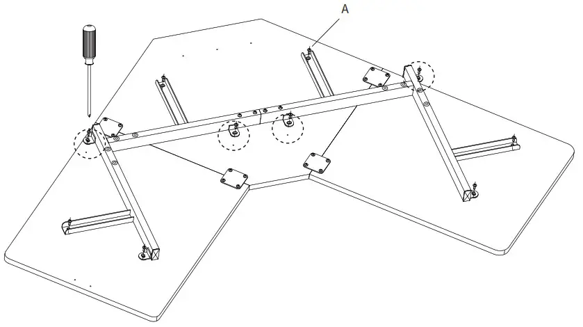 VIVO Black Corner Electric - ASSEMBLY STEPS 4