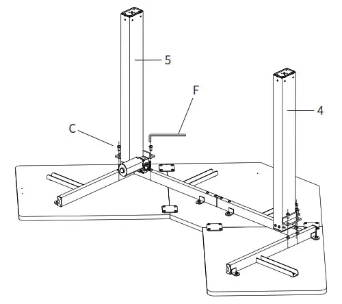 VIVO Black Corner Electric - ASSEMBLY STEPS 5