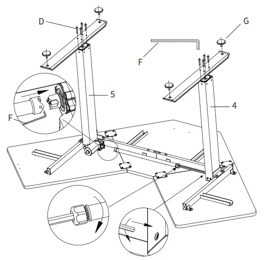 VIVO Black Corner Electric - ASSEMBLY STEPS 6