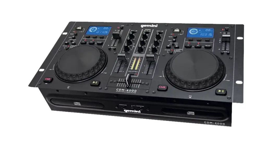 Gemini Cdm-4000 Cd/mp3/usb Dj Media Player User Manual