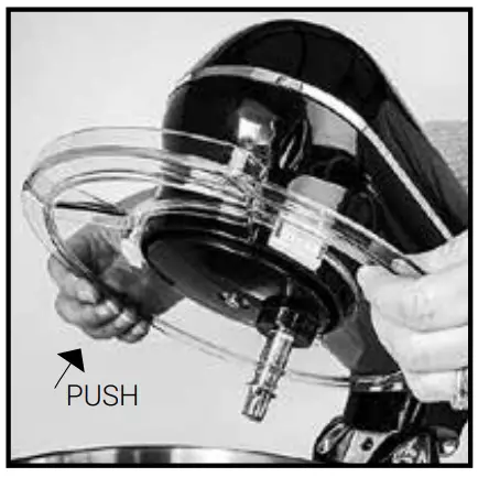 Attaching the splatter guard