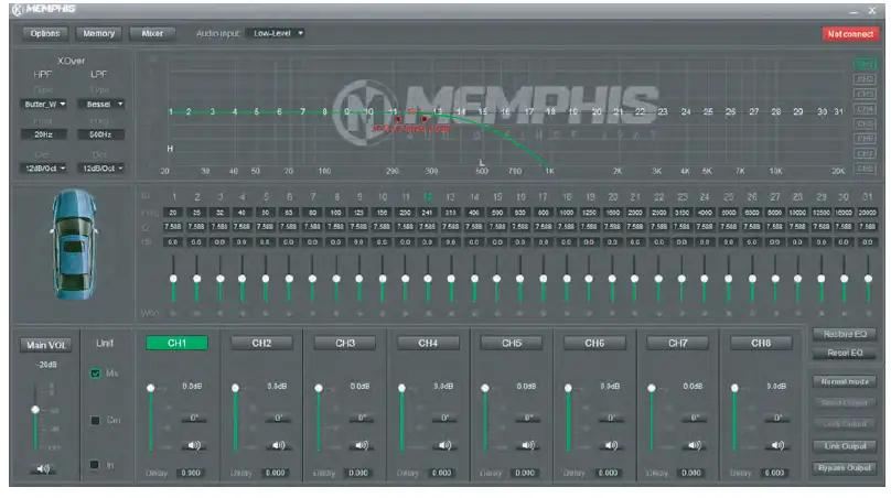 MEMPHIS AUDIO VIV68DSP Output Digital Sound Processor-11