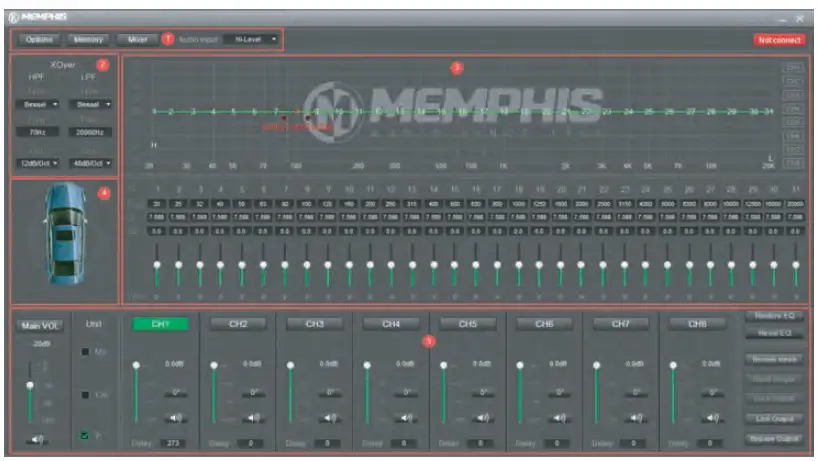 MEMPHIS AUDIO VIV68DSP Output Digital Sound Processor-7