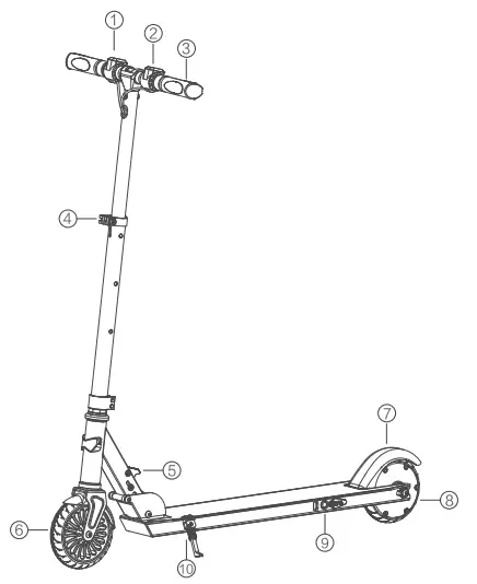 RCB HB21 Foldable Electric Scooter 1