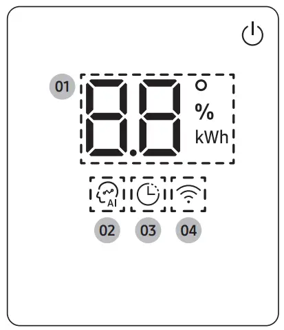 SAMSUNG AR18TSFCEWK2PM Air Conditioner - Display