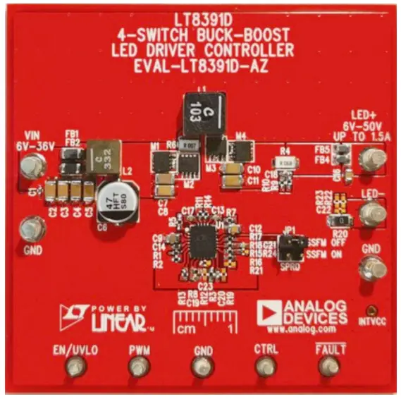 ANALOG DEVICES EVAL LT8391D AZ Evaluation Board - BOARD PHOTO