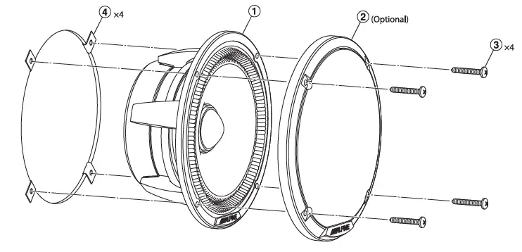 ALPINE HDZ-653S Status Hi-Res Series 6-1 2-Inch 3-Way Slim-Fit Component System-14