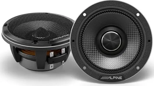 ALPINE HDZ-653S Status Hi-Res Series 6-1 2-Inch 3-Way Slim-Fit Component System