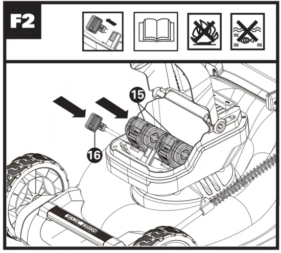 WORX WG749E Cordless Lawn Mower 3