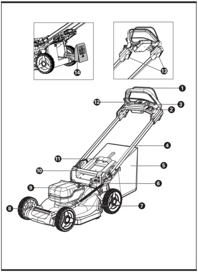 WORX WG749E Cordless Lawn Mower 1