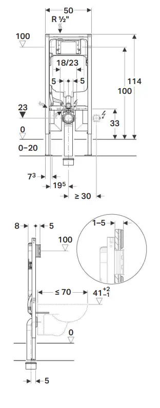GEBERIT-Duofix-Frame-for-Wall-Hung-WC-FIG1