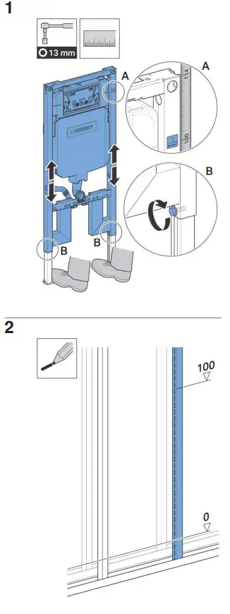 GEBERIT-Duofix-Frame-for-Wall-Hung-WC-FIG8
