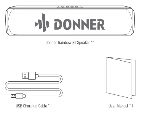 DONNER Rainbow BT Speaker