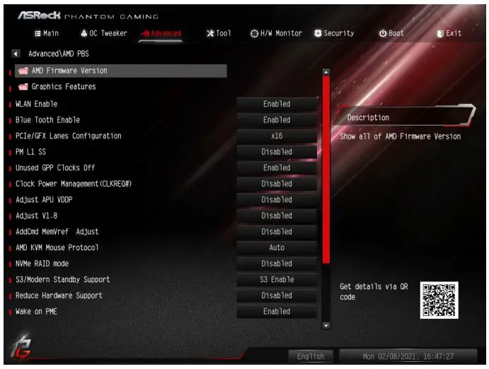 ASRocK Phantom Gaming User Manual - AMD PBS