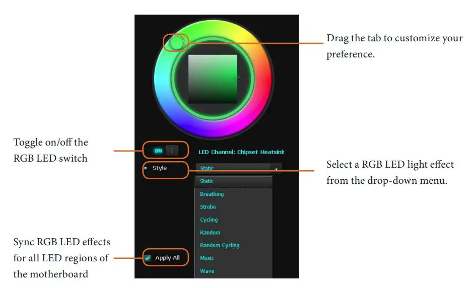 ASRocK Phantom Gaming User Manual - ASRock Polychrome SYNC Utility