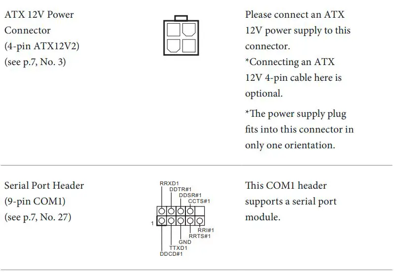 ASRocK Phantom Gaming User Manual - ATX 12V Power