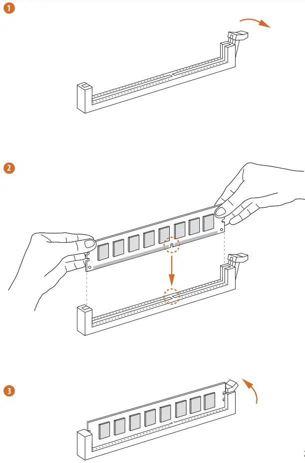 ASRocK Phantom Gaming User Manual - DIMM only fits in one correct orientation