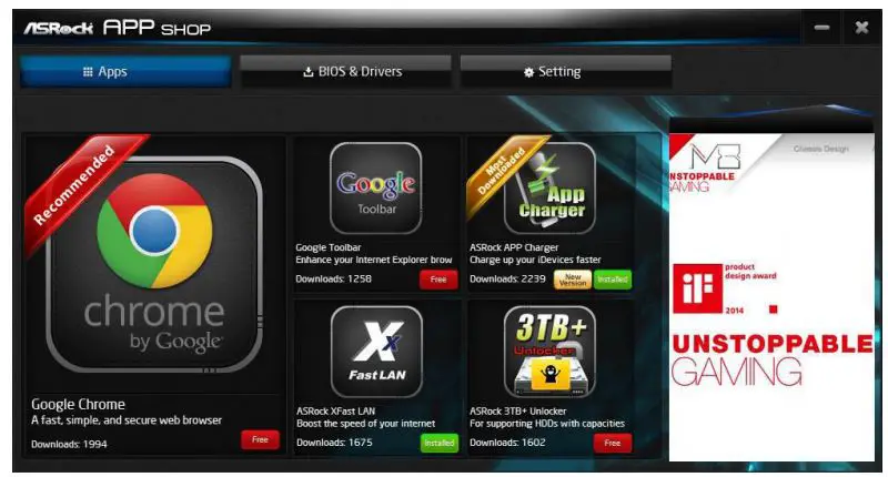 ASRocK Phantom Gaming User Manual - Installing an App