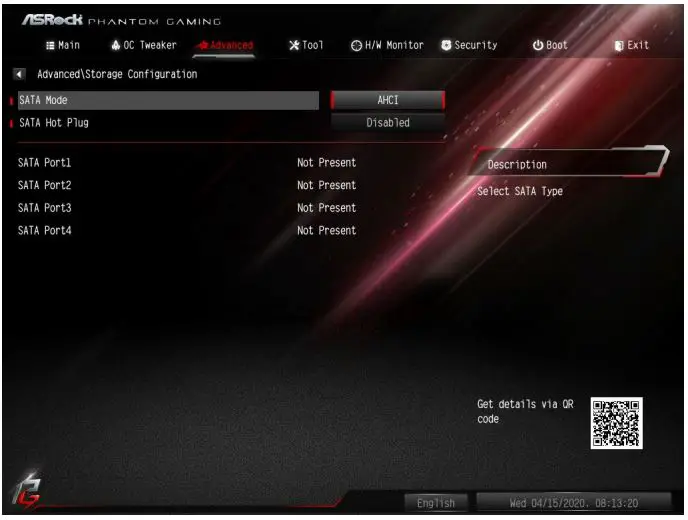 ASRocK Phantom Gaming User Manual - Storage Configuration