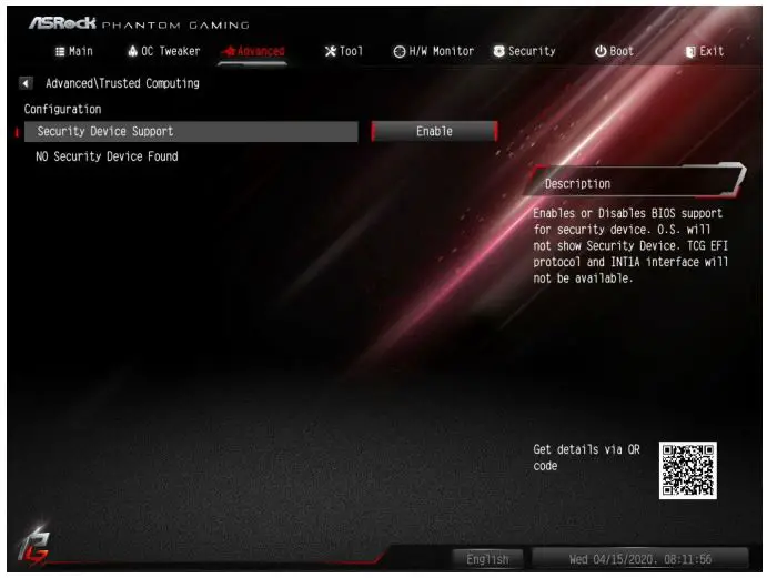 ASRocK Phantom Gaming User Manual - Trusted Computing