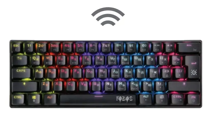 defender Fobos GK-011 Wireless Gaming Keyboard FIG (1)