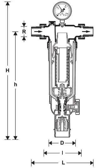 resideo Braukmann F76S -DIMENSIONS