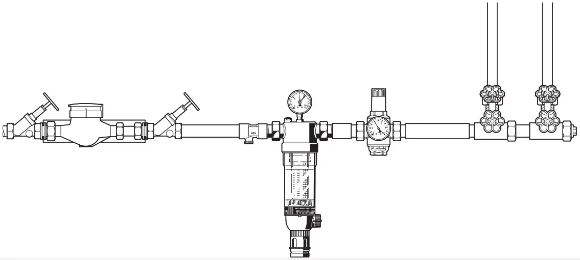 resideo Braukmann F76S - Installation Example