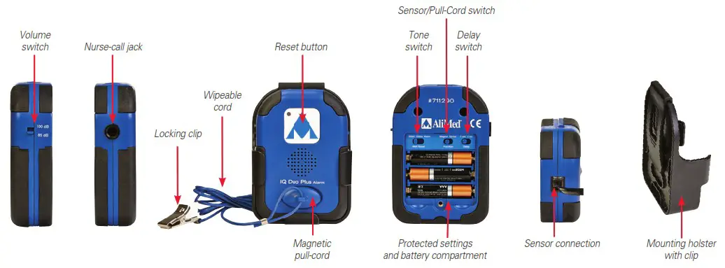 AliMed 59 0210 Iq Dual Plus Patient Sensor Alarm - overview