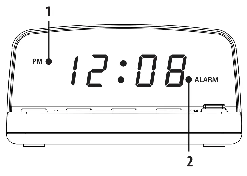 SHARP-SPCO51-Digital-Alarm-Clock-with-Keyboard-Style-fig-1