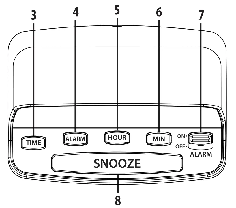 SHARP-SPCO51-Digital-Alarm-Clock-with-Keyboard-Style-fig-2