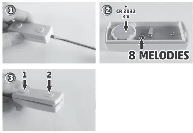 SOMOGYI ELEKTRONIC DB 1002AC M Wireless Doorbell Set and Night Light-fig2
