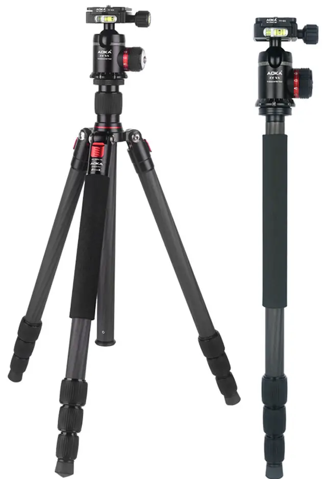 Adorama 3PCFTTH 3POD TREK Series Carbon Fiber Travel Tripod and Ball-FIG1
