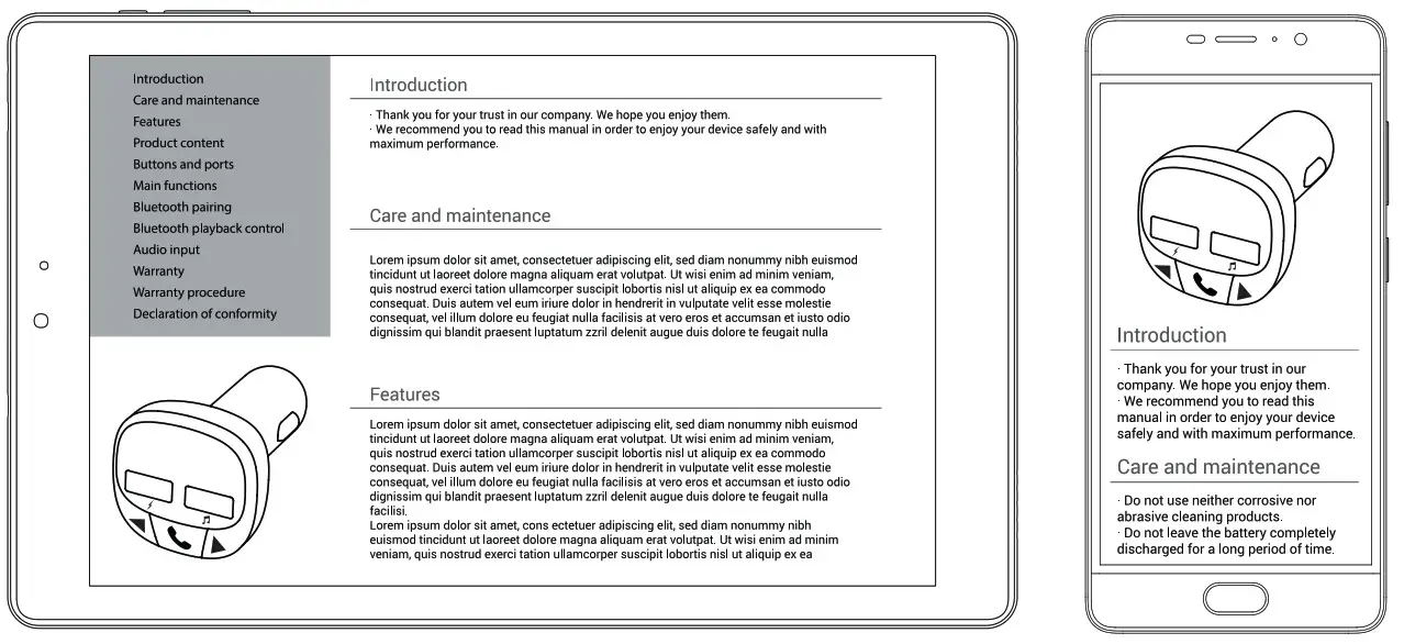 ENERGY SYSTEM CarBTFM3 Car Transmitter FM BT - overview 7