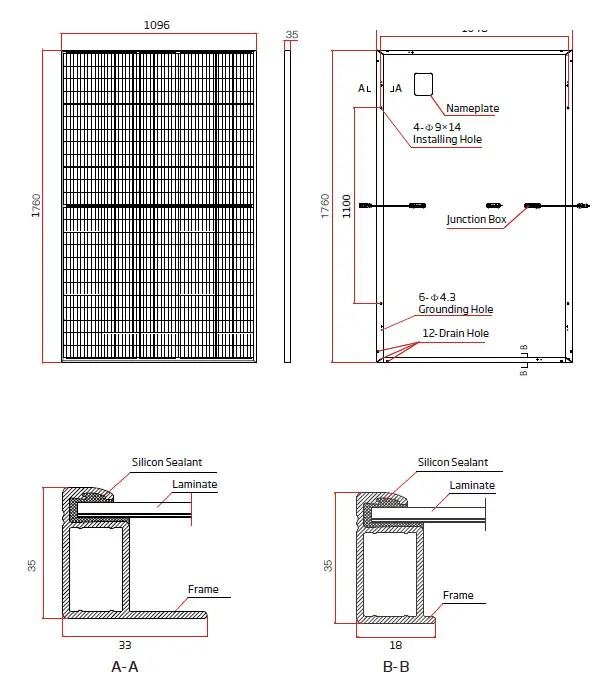 ELERIX EXS-410MHC-W Solar Panel Mono Half Cut 410Wp 120 cells 2