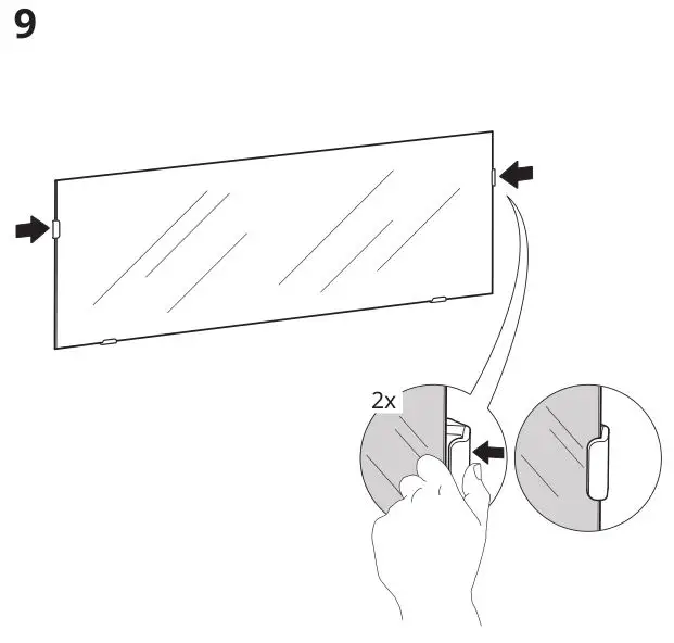IKEA Larbro Mirror Installation 15