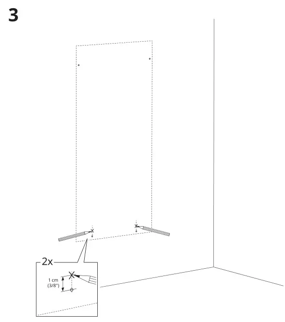 IKEA Larbro Mirror Installation 3