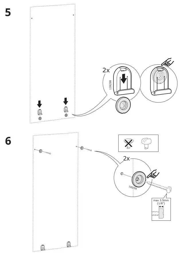 IKEA Larbro Mirror Installation 5,6
