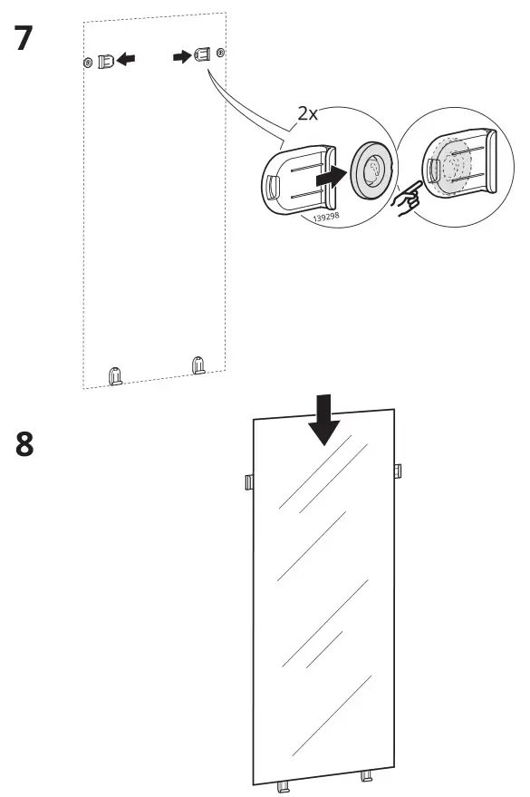 IKEA Larbro Mirror Installation 7,8