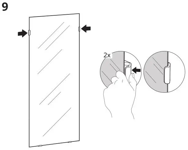 IKEA Larbro Mirror Installation 9