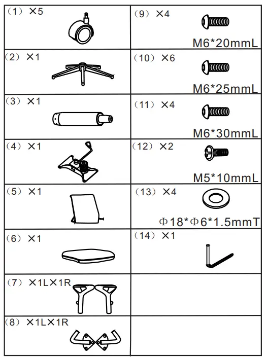 Deyi-9009-B-US122-Office-Chair-FIG-1