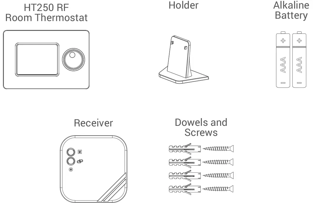 GENERAL LIFE MITRA 260S RF Room Thermostat 01