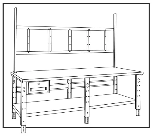 ULINE H-6343 Deluxe Workstation -