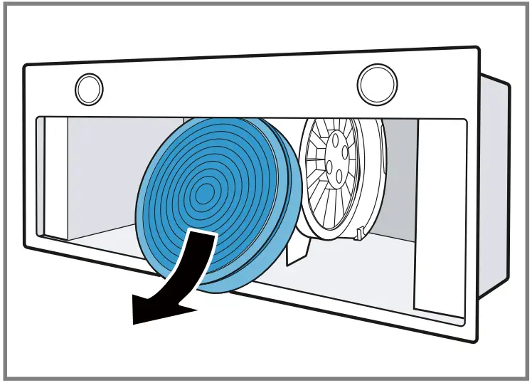 Removing the odour filter