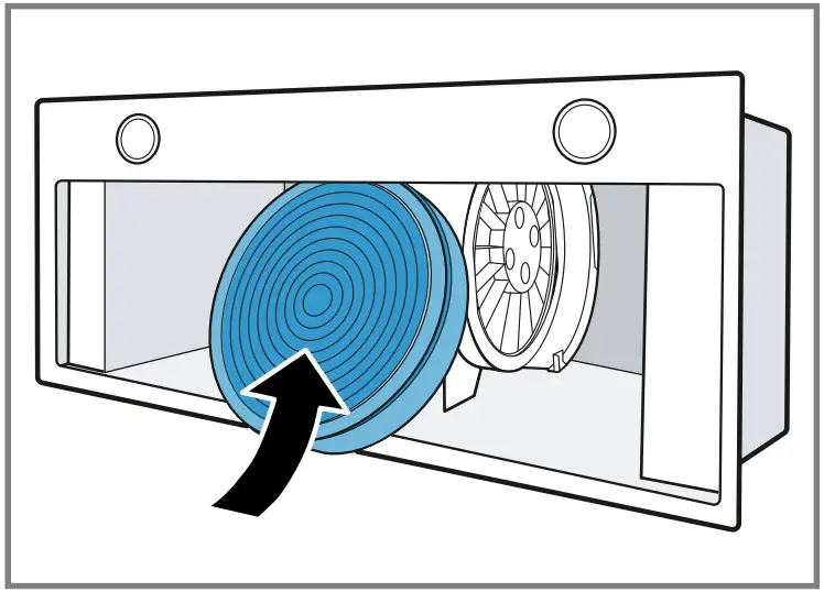Fitting the odour filters