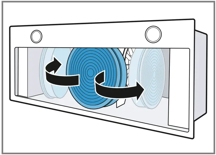 Fitting the odour filters