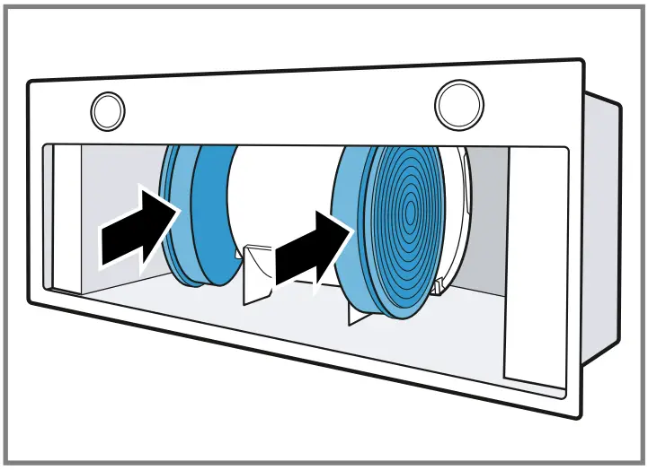Fitting the odour filters