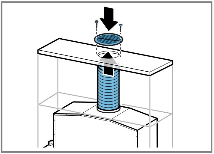 Establishing the connection for the circulated air