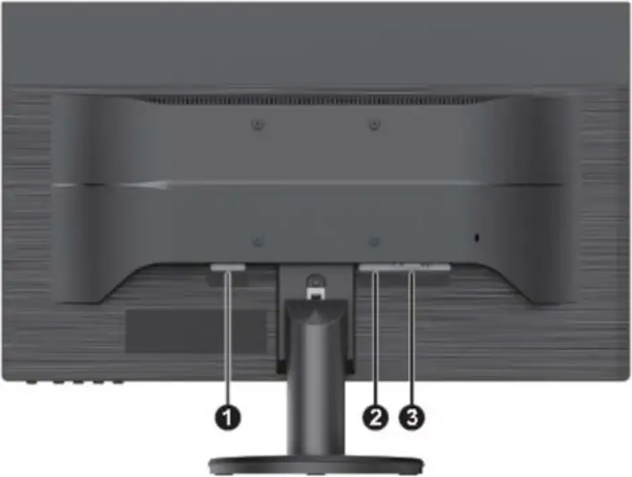 hp P27v G4 Monitor - Rear components