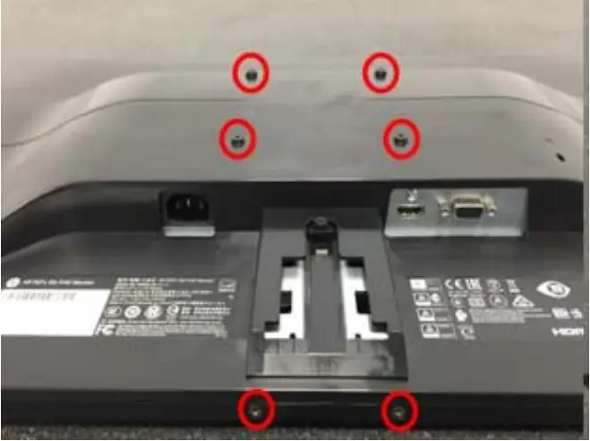 hp P27v G4 - Remove the rear cover 1