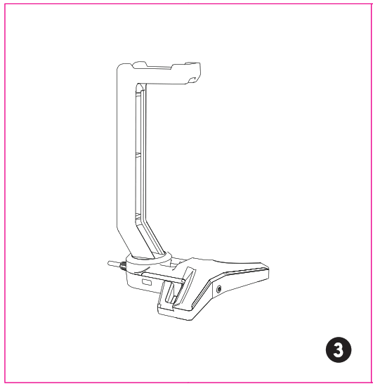 FANTECH TOWERII AC304PRO RGB Headset Stand - 1